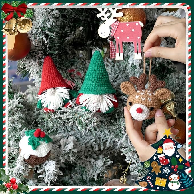 Dwarf Beginner Friendly Crochet Set with Step-by-Step Videos and Pattern Manuals (Four Piece Set)