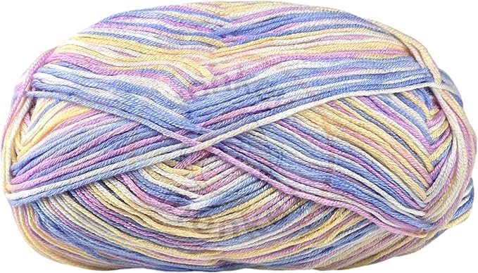 10-Pack of Yonkey Monkey 500 Grams Yarn - 70% Rayon derived from Bamboo, 30% Cotton - Imported - Purple Mix 9043