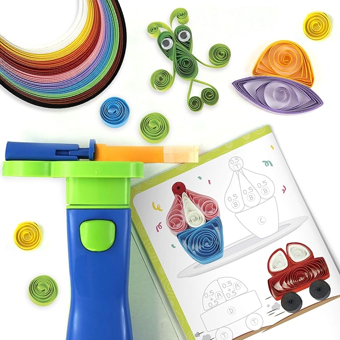 Quill On Spyrosity Super Quiller with Electric Quilling Tool | Paper Quilling Kit | Crafts for Girls Ages 8-12 | Craft Kit |Craft Kit for Kids | Birthday Gift for 8,9,10,11,12 Year Old Girls and Boys