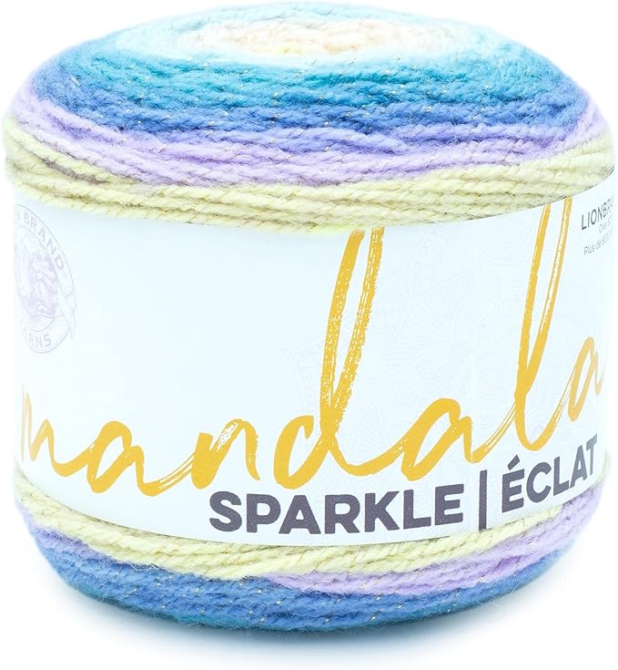 Lion Brand Yarn Mandala Sparkle Yarn, Orion, 1 Skein