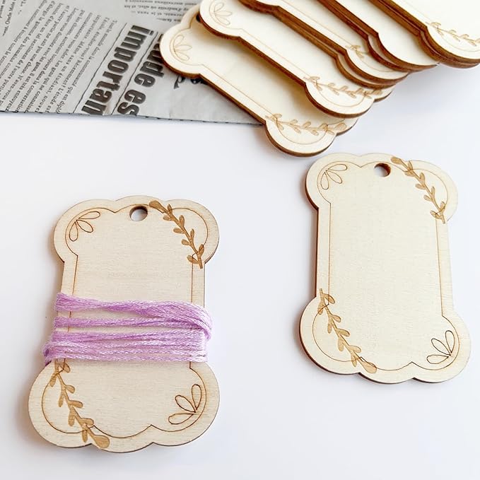 Floral Pattern Thread Keeper Bobbins, Embroidery Floss Drops, 2 x 3 inches, 30 Pack with Ring