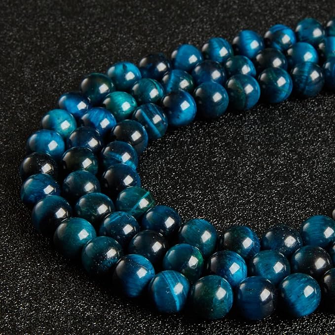 100pcs 10mm aquamarine tiger eye beads natural gemstone beads round loose beads for jewelry making