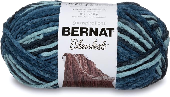 Bernat Blanket Yarn, Teal Dreams