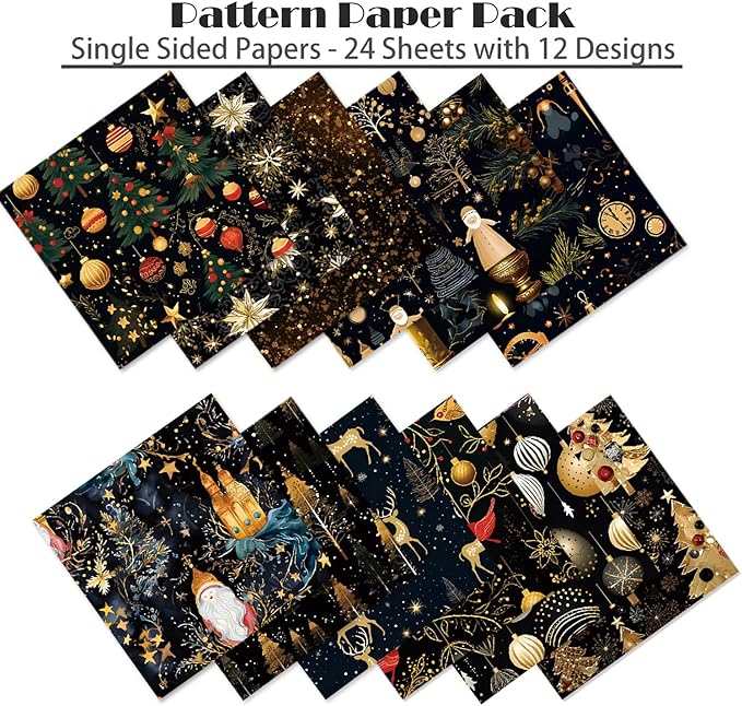 YASMEN Scrapbook Paper Pad, 6x6 Single-Sided Mother's Day Cardstock Paper Pad for Card Making, Journals, Planner, DIY Envelopes, Greeting Cards, Decorative Art Craft -24 Sheets