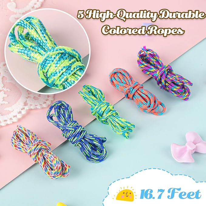 Ecoofor 487 PCS Beaded Keychain Making Kit, Acrylic Letter Beads with Heart, Star & Flower Charms for DIY Jewelry, Bag Accessories & Crafts for Women