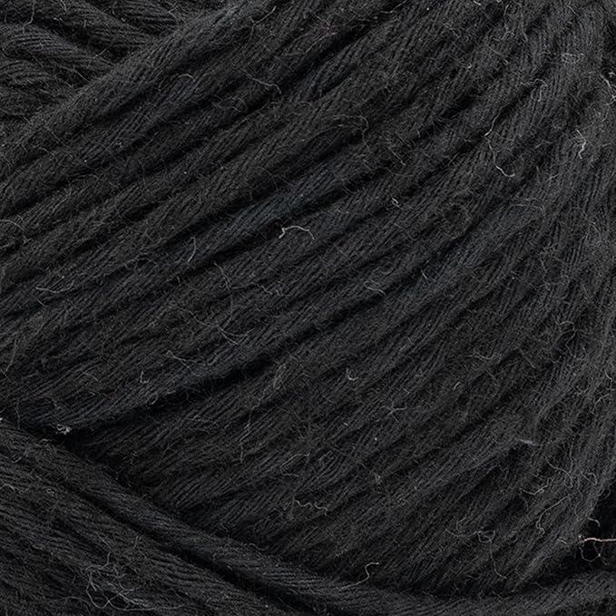 Lion Brand Yarn Cotton Hemp, Soft, Durable Yarn for Crochet and Knitting, 3 Pack, Raven