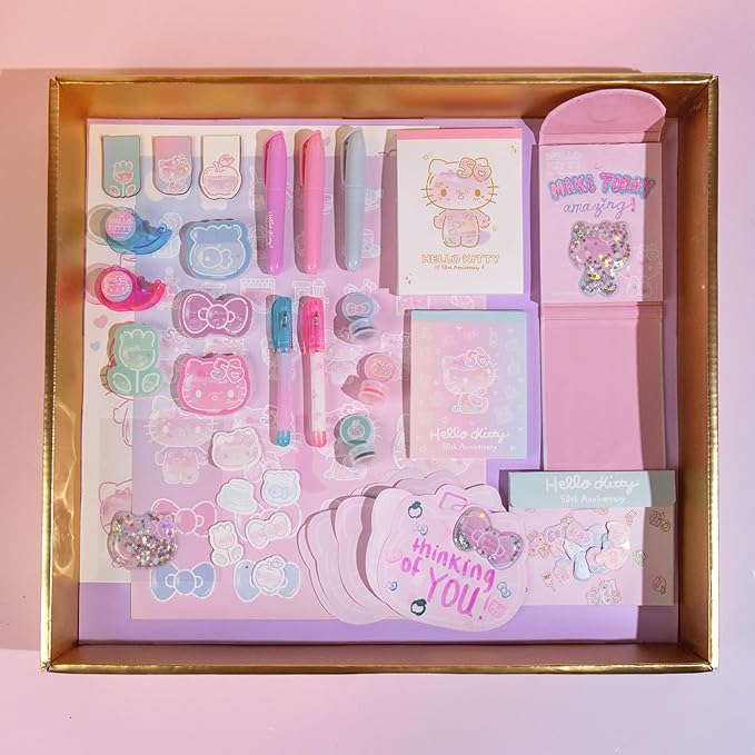 Horizon Group USA Hello Kitty 50th Anniversary Mini Collectible Stationery Set