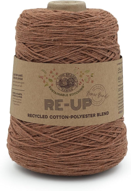 Lion Brand Yarn Re-Up Yarn Bonus Bundle, Ruset