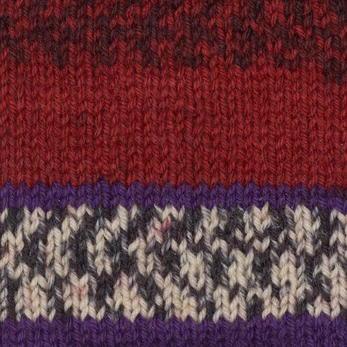 Patons Kroy Socks Yarn 2-Pack Bundle with Bella's Crafts Stitch Markers (Sunset Stripes)