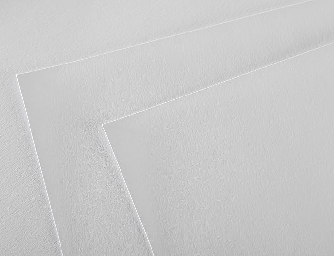 CANSON 1557 Extra White 120gsm A5 Sketch Paper, Light Grain, 50 Sheets, Ideal for Professional Artists & Illustrators