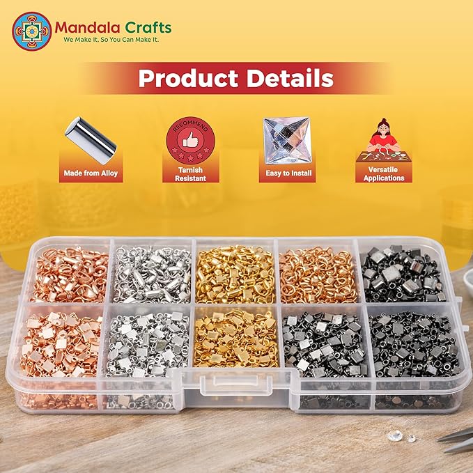 Mandala Crafts 300 Pcs Gold Cup Chain Ends SS12 SS16 SS18 SS20 SS24 SS30 Rhinestone Chain Connectors Jewelry Finding Kit for DIY Iced Out Bracelet Necklace Earring Charm Pendant Making