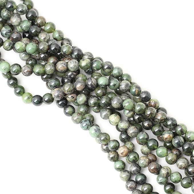 cheavian 45pcs 8mm natural chrysoprase round loose beads for jewelry making 1 strand 15"