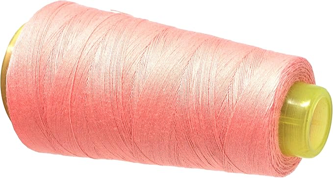 Mandala Crafts Blush Thread Cones for Machine and Hand Quilting - 2400 Yds 50 WT Multiple Purpose Mercerized 100% Cotton Threads for Sewing Machine Serger Embroidery