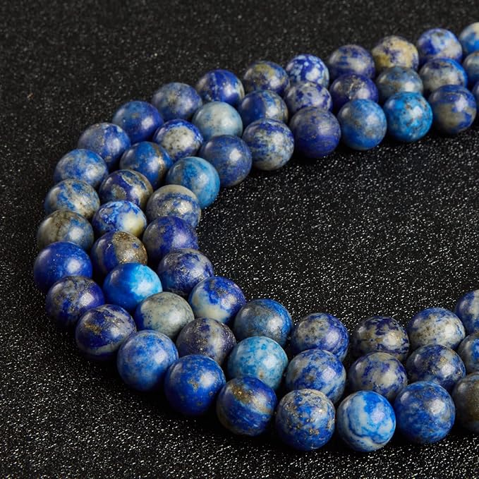 100pcs 6mm lapis lazuli beads natural gemstone beads round loose beads for jewelry making