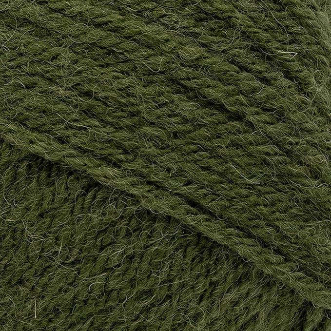 Lion Brand Yarn, Acrylic Wool Blend Wool-Ease DK Yarn for Knitting, Crocheting, and Crafts, Olive, 1 Pack