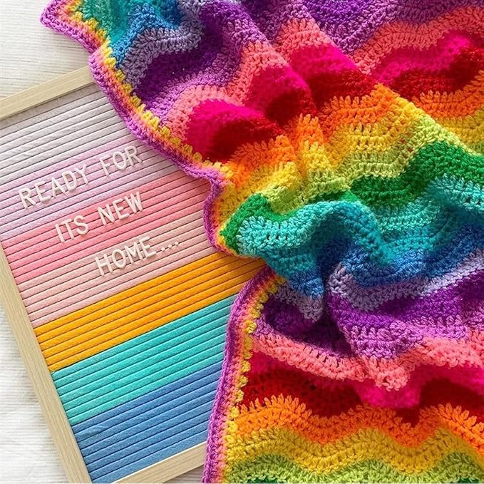 Yarn for Crocheting 12 Skein Multicolor (12, Style 1)