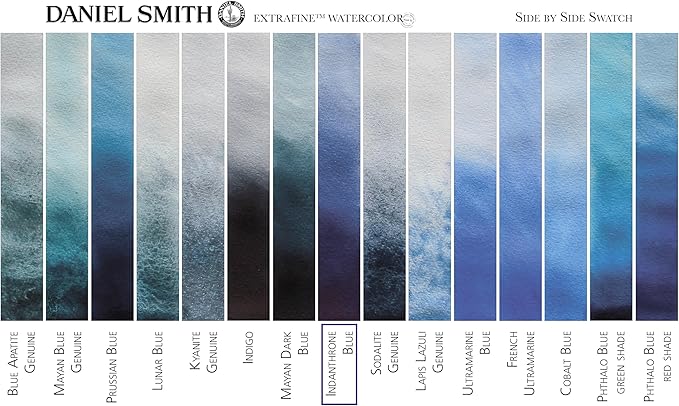 Daniel Smith Extra Fine Watercolor Paint, 5ml Tube, Indanthrone Blue, 284610043