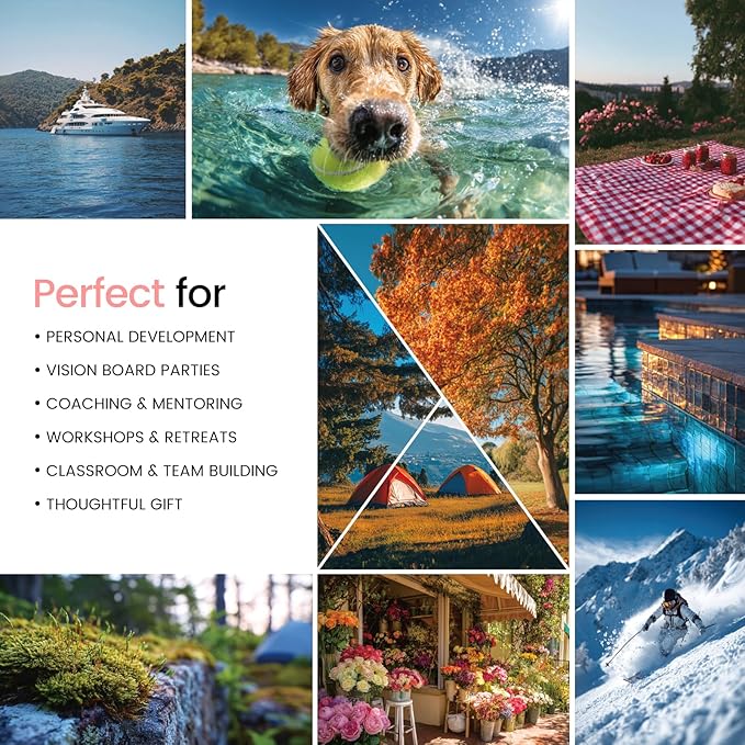 Sawnfay Vision Board Book - 2026 Vision Board Sticker Book, with Motivational Images & Quotes, Vision Board Kit & Supplies for Women