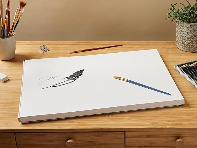 Canson Imagine Mixed Media 200gsm Paper, Natural White, A3 pad Including 50 Sheets