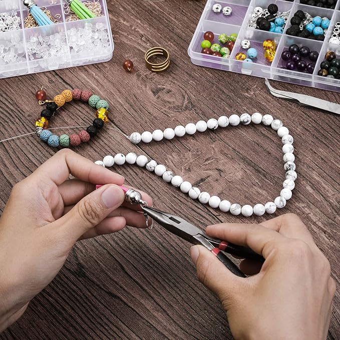 Anezus 1900 Pcs Earring Making Kit with Jewelry Hooks, Fish Hook Earrings, Backs, Jump Rings for Repair, Gifts