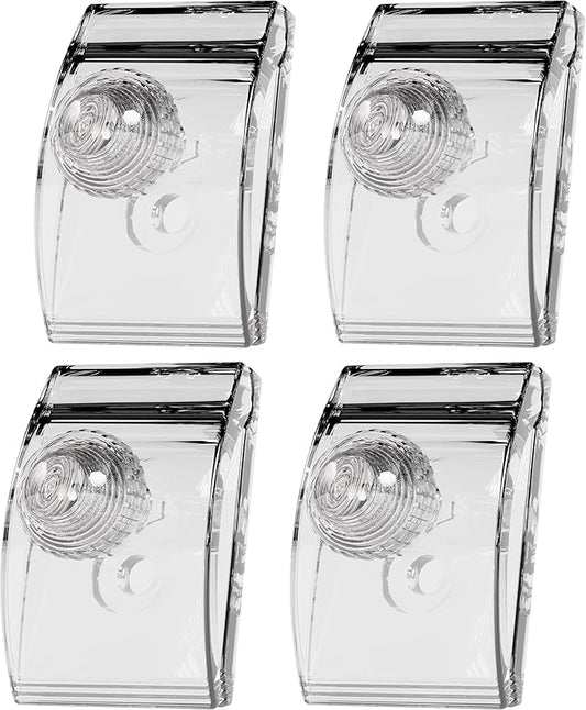 Quiltera® Quilt Hangers for Wall for Display, Tapestry Hangers, Clips for Rug and Blanket, Wall Clips for Hanging, Quilt Rack Clamps (4 pcs, Clear)