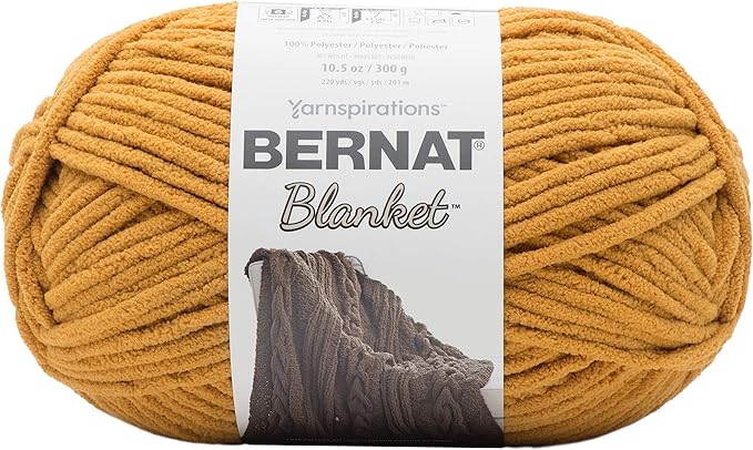 BERNAT BLANKET BB, BURNT MUSTARD
