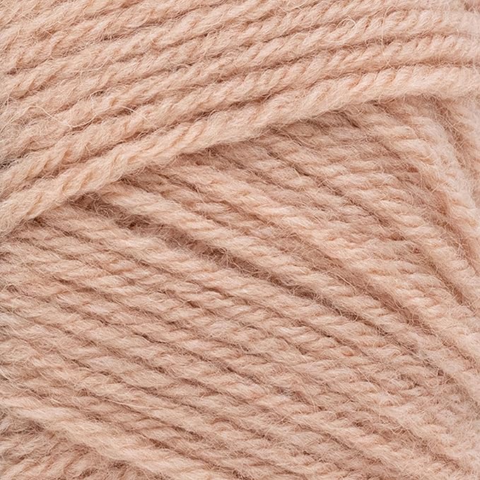Lion Brand Yarn, Acrylic Wool Blend Wool-Ease DK Yarn for Knitting, Crocheting, and Crafts, Peach, 1 Pack