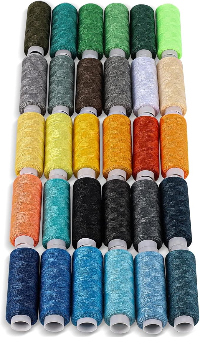 CiaraQ Sewing Threads Kits, 60 Colors Polyester 250 Yards Per Spools for Hand Sewing & Embroidery