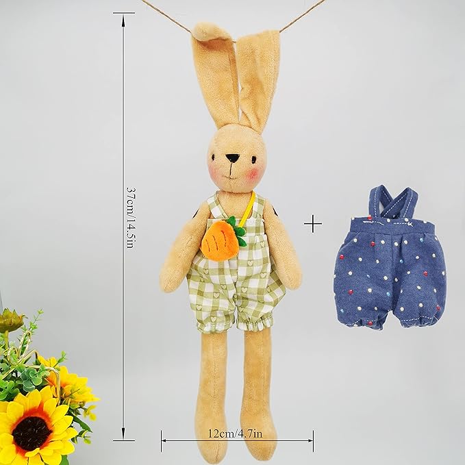 DIY Bunny Sewing Craft Kit for Adults – Handmade Fabric Sewing Project – Complete Materials & Instructions