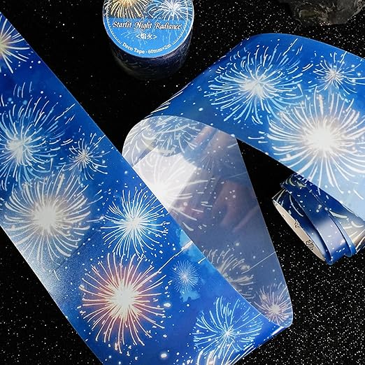6Rolls PET Tape Stickers for Scrapbooking Supplies, Decorative Sky Cloud Star Themed Journal Stickers for Scrapbooking, Journaling, Junk Journal Supplies,Planer (Island)