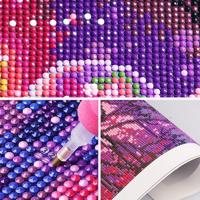 SENQAO Red Panda Diamond Art Diamond Art Kits,5D Diamond Art Kits for Adults,DIY Diamond Art Kits Diamond Art,Round Full Drill Diamonds Diamond Dots Crafts for Home Decor 12x12in
