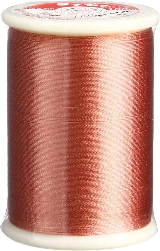 Superior Threads Tire Silk #50 3-Ply 50-Weight High Sheen Silk Embroidery Quilting Sewing Thread - 109 Yard Spool (#007 Coral Orange)