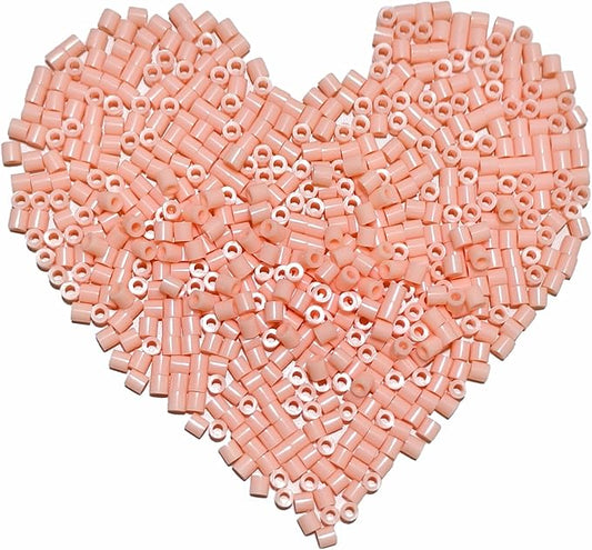 yowamho 6000 pcs fuse beads - 5mm complexion melting beads for crafts, hama bulk refill kit