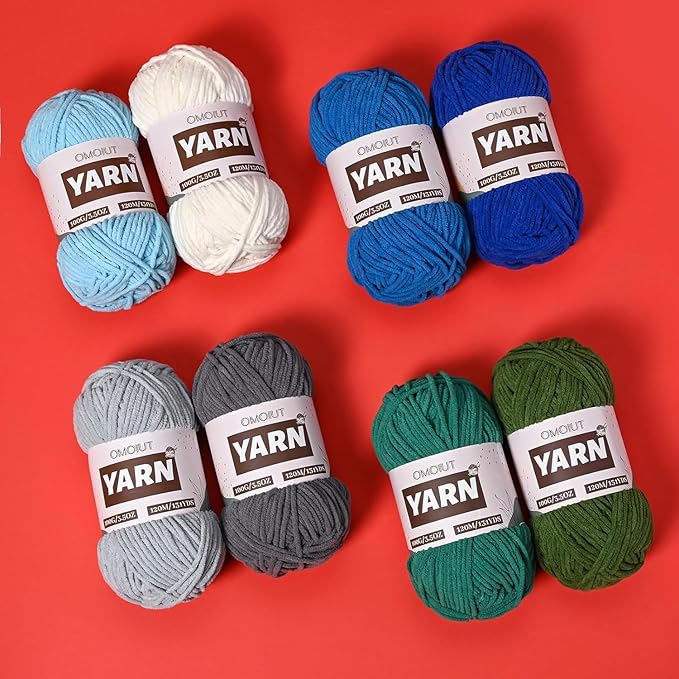 20 Pack 70.5oz/2624yds Bulky Multicolor Yarn Set, Plush Chenille Blanket Yarn for Crocheting, Fluffy Velvet Yarns for Crochet, Fuzzy Baby Yarns for Crocheting Soft, Crochet Amigurumi B