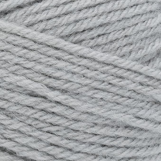 Lion Brand Yarn, Acrylic Wool Blend Wool-Ease DK Yarn for Knitting, Crocheting, and Crafts, Quiet Grey, 1 Pack