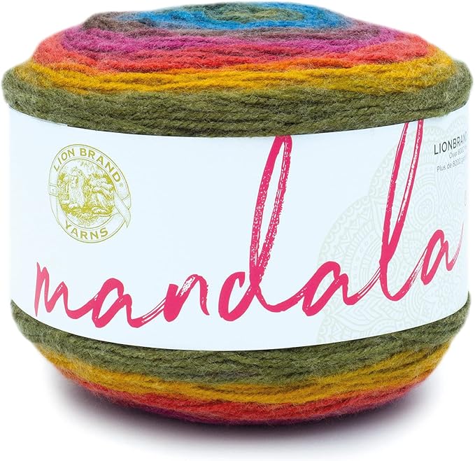 (1 Skein) Lion Brand Yarn Mandala Yarn, Chimera