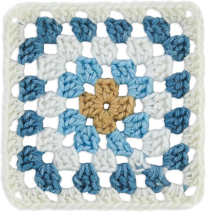 Red Heart All in One Granny Square Aran - Soft Sky Yarn - 3 Pack of 250g/8.8oz - 100% Acrylic - #4 Worsted (Medium) - 381m/417Yards - for Knitting, Crochet and Amigurumi
