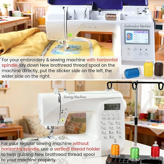 80 Spools Polyester Embroidery Machine Thread 500M - Colors Compatible with Janome and RA Colors