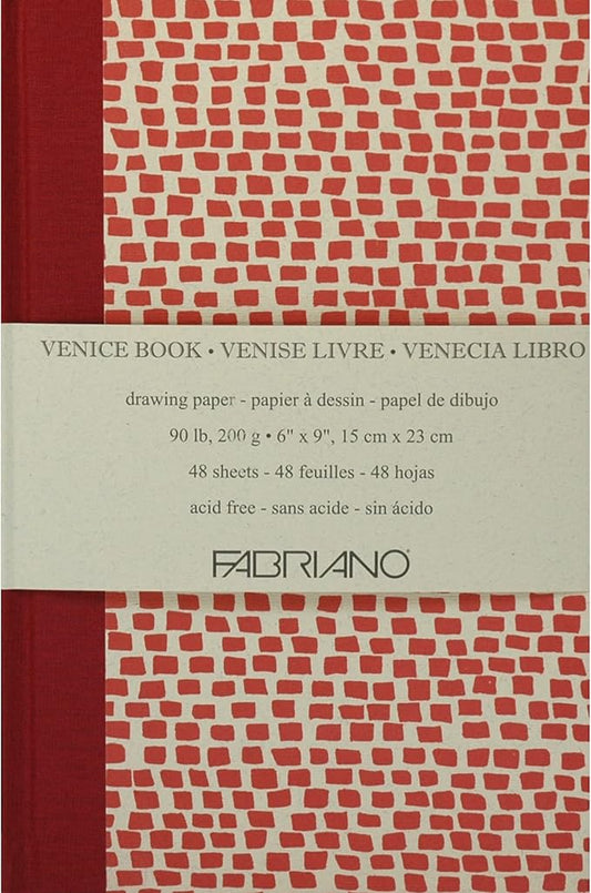 Fabriano Venezia Book, 200 GSM, 48 Sheets, 6" x 9"