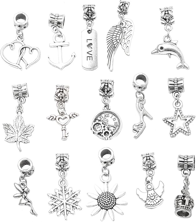 justBe Charm Bracelet Making Kit DIY Craft Jewelry Gift Set for Kids Girls Teens