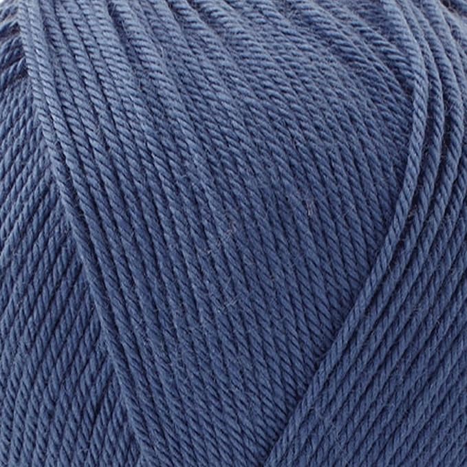 Silky Touch Acrylic Yarn - Soft Sport Weight Yarn for Crochet & Knitting - 100g / 383yds - 100% Microfiber Acrylic - Lightweight Fine Smooth Yarn(Blue - Azurite Stone, 2 Skeins)