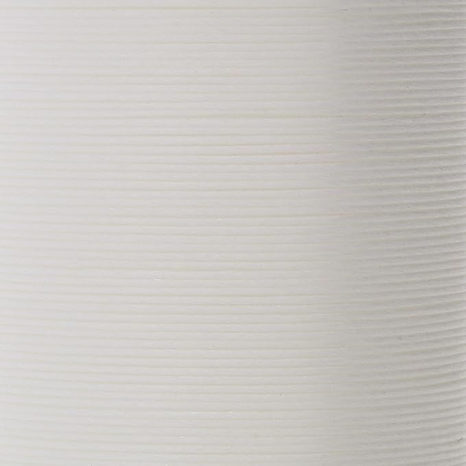 KO Nylon Beading Thread, White Color, Japanese Pre-Waxed 100% Nylon, 330TEX, Tangle Resistant Knotting Cords, 50m /55 yds Spool, Use for Seed Bead Projects, Loom Work & Bead Weaving