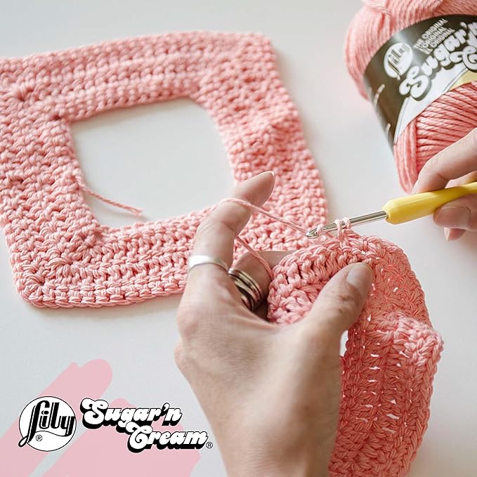 Lily Sugar N Cream Cones Jade Mist Yarn - 1 Pack of 400g/14oz - 100% Cotton - #4 Worsted (Medium) - 674 Yards - Knitting/Crochet