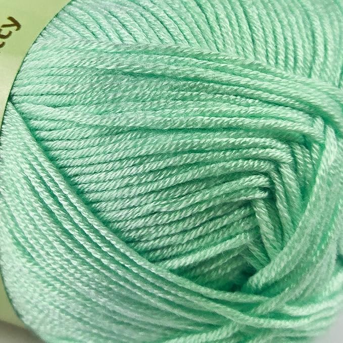 10-Pack of Yonkey Monkey 500 Grams Yarn - 70% Rayon derived from Bamboo, 30% Cotton - Imported - Water Green 9023