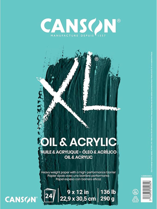 Canson XL Series Oil and Acrylic Paper Pad 9x12"
