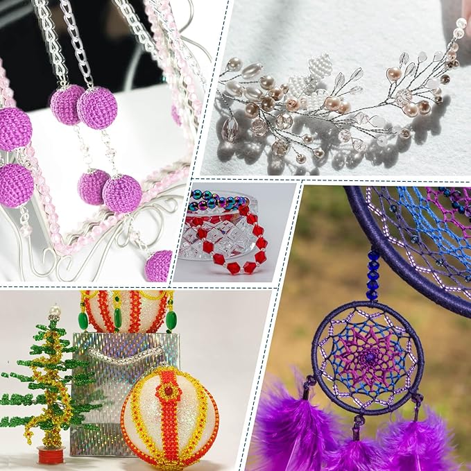 PAXCOO 1960Pcs Crystal Beads for Jewelry Making, Assorted 28 Colors, Bicone Acrylic Glass Beads, 6 mm