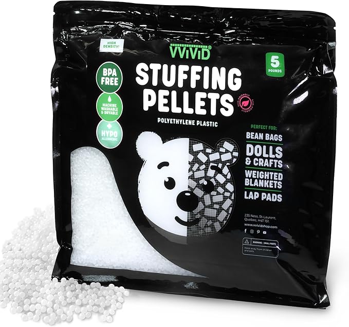 VViViD Eco-Friendly Weighted Stuffing Beads Poly Pellets (5lbs)