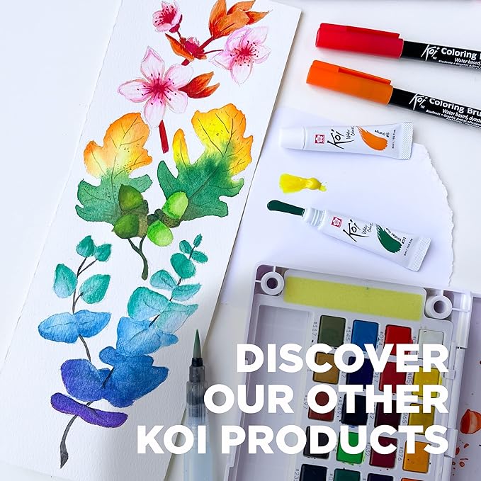 SAKURA Koi Water Color Paint, 12ml Tubes, 12 Color XMW12L-12SET