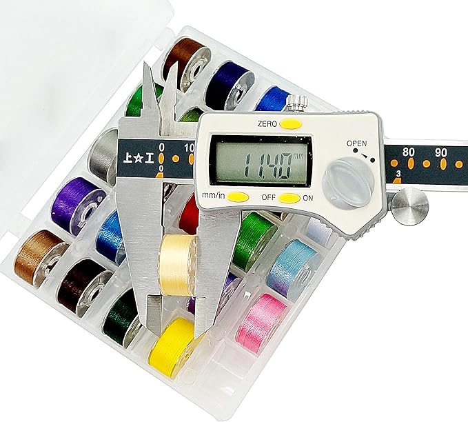 New Brothread 25pcs Assorted Colors 70D/2 (60WT) Prewound Bobbin Thread Plastic Size A SA156 for Embroidery and Sewing Machine DIY Embroidery Thread