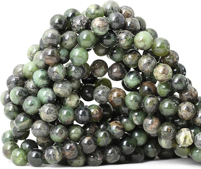 cheavian 45pcs 8mm natural chrysoprase round loose beads for jewelry making 1 strand 15"